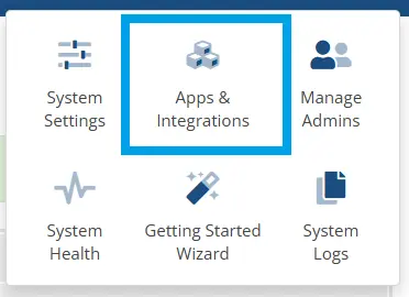 How To Link Your Reseller Server To Whmcs For Automated Provisioning Image 5 Navigate to apps & integrations using the drop-down menu