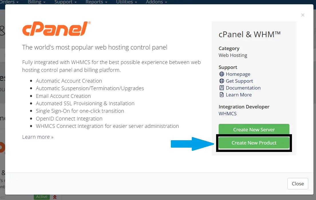 How To Link Your Reseller Server To Whmcs For Automated Provisioning Image 13 Click create new product