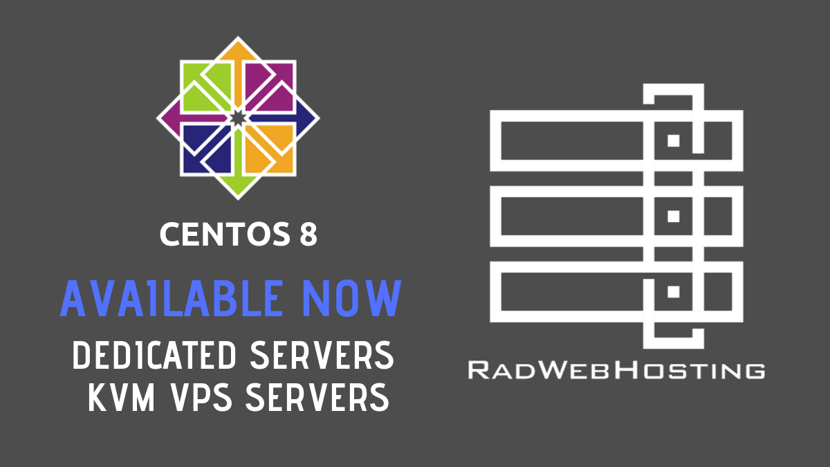 CentOS 8 Now Available on VPS and Dedicated Servers