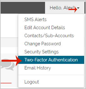 Enable 2-factor Authentication in Hosting Dashboard
