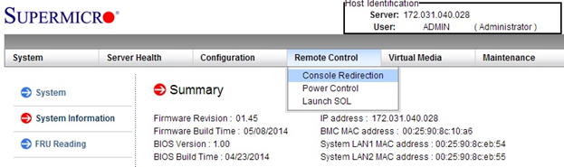 Install os using ipmi