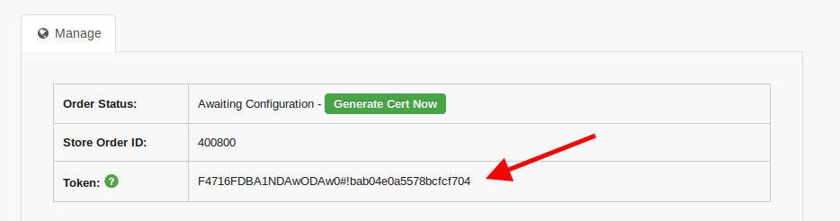 Retrieving the SSL Token