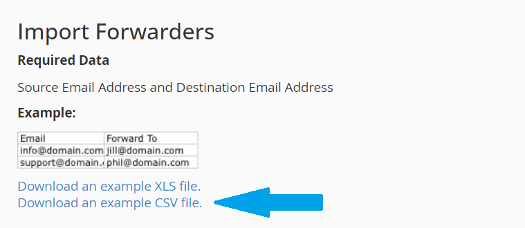 Configure Email Address Import