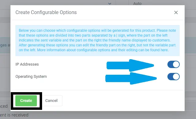Create Configurable Options