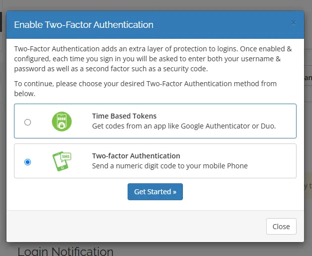 Enable Two-Factor Authentication