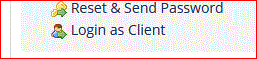 login as client