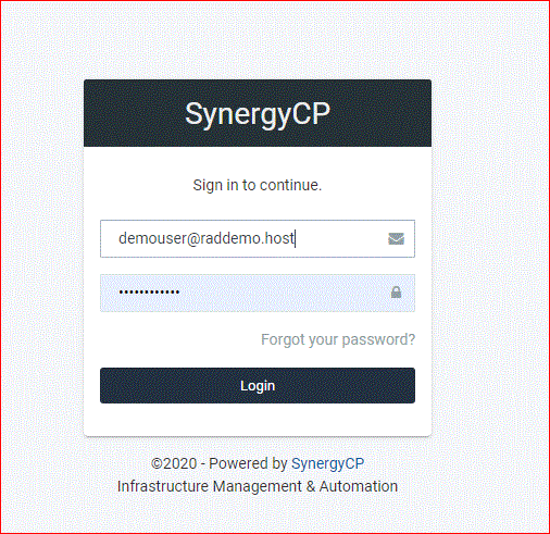 Login to SynergyCP