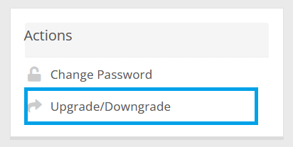 Select Upgrade/Downgrade