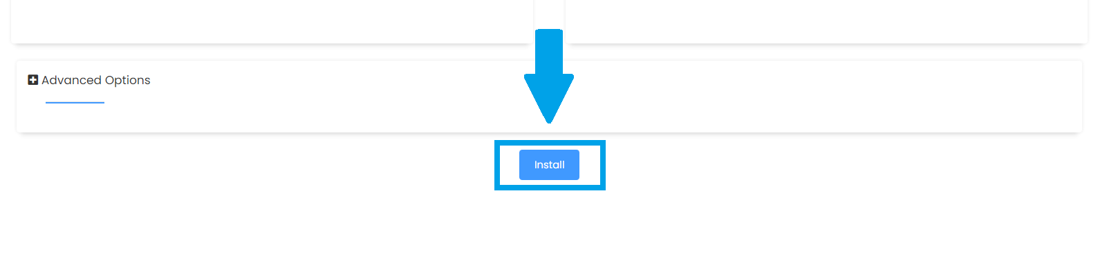 Click Install button to begin Drupal installation