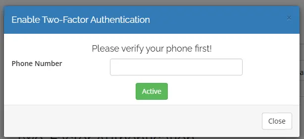 Verify Phone Number